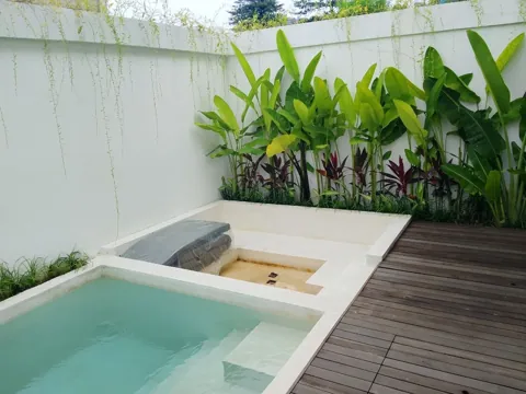 An outdoor space at the beginning of a project
